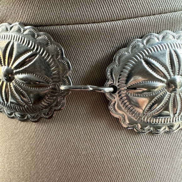 Vintage Silver Concho Belt - Picture 3 of 5